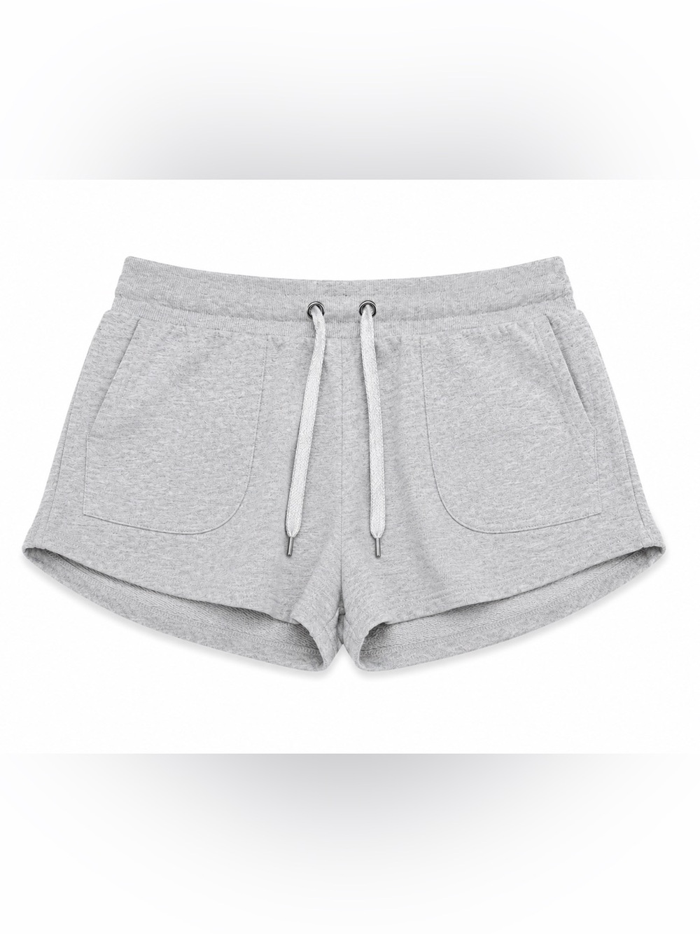 stars above Light Gray Athletic Drawstring Shorts